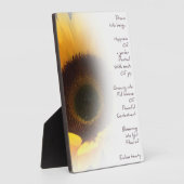 ヒマワリの夢の詩の写真プラーク フォトプラーク (側面)