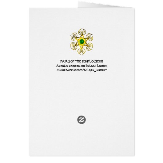 ヒマワリの妖精 (裏面)