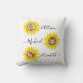 ヒマワリの子供 |孫の写真 クッション (正面)