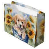ヒマワリの子犬 ラージペーパーバッグ (裏面アングル)