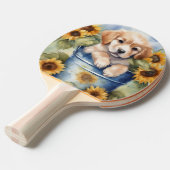 ヒマワリの子犬 卓球ラケット (正面アングル)