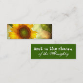 ヒマワリの小型カスタマイズ可能なカード スキニー名刺 (正面/裏面)