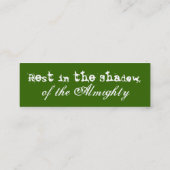 ヒマワリの小型カスタマイズ可能なカード スキニー名刺 (裏面)