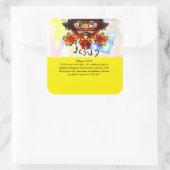 ヒマワリの巨大なコーヒーマグのマグネットのノートを持つイエス スクエアシール (バッグ)