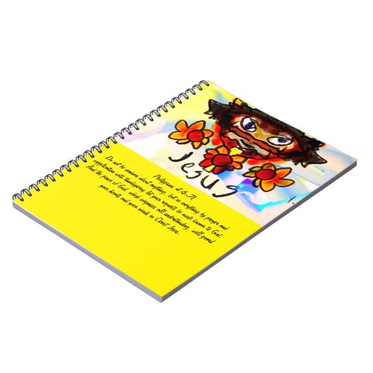 ヒマワリの巨大なコーヒーマグ磁石を持つイエス ノートブック (左側)