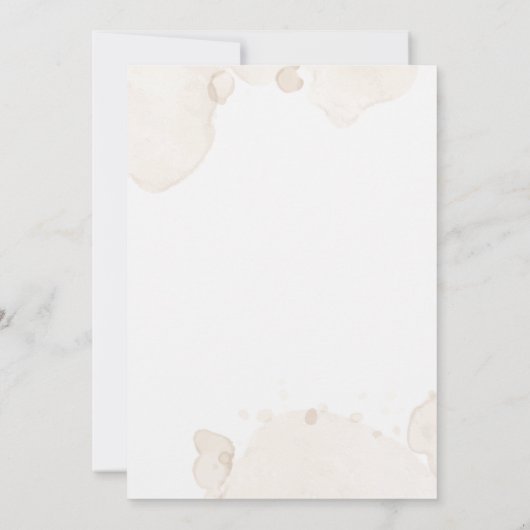 ヒマワリの幾何学的フローラ 招待状 (裏面)