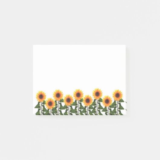 ヒマワリの後それノート ポストイット (正面)