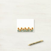 ヒマワリの後それノート ポストイット (デスク上)