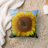 ヒマワリの投球のクッション クッション (ブランケット)