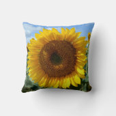 ヒマワリの投球のクッション クッション (裏面)