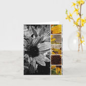 ヒマワリの抽象芸術 カード (黄色い花)