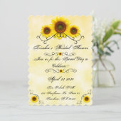 ヒマワリの招待状のブライダルシャワー 案内状 (スタンド正面)