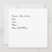 ヒマワリの招待 招待状 (裏面)