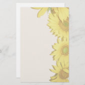 ヒマワリの文房具 便箋 (正面/裏面)