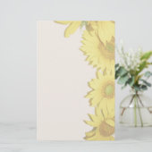 ヒマワリの文房具 便箋 (スタンド正面)