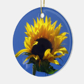 ヒマワリの日の出の円形のオーナメント セラミックオーナメント (左)