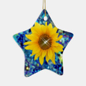 ヒマワリの春はギフトを眩まします セラミックオーナメント (右)