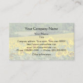 ヒマワリの景色の分野 名刺 (裏面)