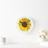 ヒマワリの柱時計 ラウンド壁時計 (ホーム)