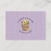 ヒマワリの樽パープルウッドWebサイト情報 名刺 (裏面)