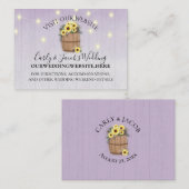 ヒマワリの樽パープルウッドWebサイト情報 名刺 (正面/裏面)