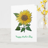 ヒマワリの母の日カード カード (黄色い花)