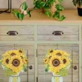 ヒマワリの水の色メイスンジャーズ木材デコパージュ 薄葉紙