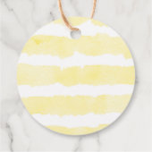 ヒマワリの水色の緑の黄色いヒマワリ フェイバータグ (裏面)