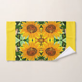 ヒマワリの浴室タオルセット バスタオルセット (ハンドタオル)