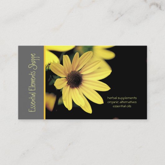 ヒマワリの漢方医の名刺 名刺 (正面)