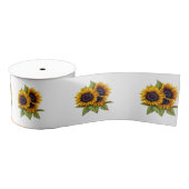 ヒマワリの白いスタイルのリボン グログランリボン (リール)