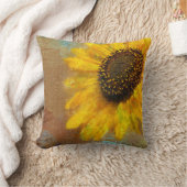 ヒマワリの破烈の枕 クッション (ブランケット)