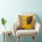 ヒマワリの破烈の枕 クッション (椅子)
