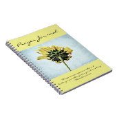 ヒマワリの祈りの言葉ジャーナルの下 ノートブック (右側)