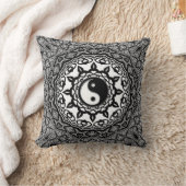 ヒマワリの種族の陰陽の融合の芸術のクッション クッション (ブランケット)