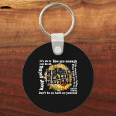 ヒマワリの精神衛生問題が起こらないこと キーホルダー (正面)