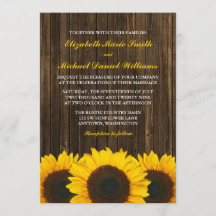 ヒマワリの納屋の木製の結婚式