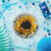 ヒマワリの紙皿 ペーパープレート (パーティー)