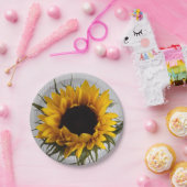 ヒマワリの紙皿 ペーパープレート (パーティー)