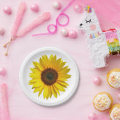 ヒマワリの紙皿 ペーパープレート (パーティー)