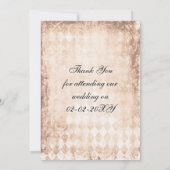 ヒマワリの素朴なメイスン結婚ジャー感謝していユーザ サンキューカード (裏面)