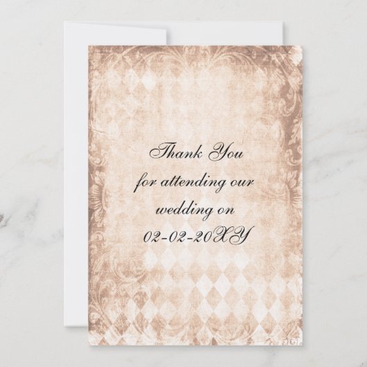 ヒマワリの素朴なメイスン結婚ジャー感謝していユーザ サンキューカード (裏面)