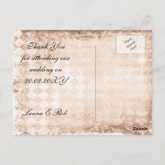 ヒマワリの素朴なメイスン結婚ジャー感謝していユーザ ポストカード (裏面)