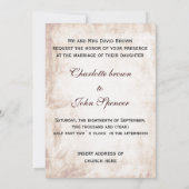 ヒマワリの素朴なメイソンのjar結婚式の招待 招待状 (裏面)