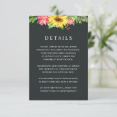 ヒマワリの結婚式の明細カード エンクロージャーカード (スタンド正面)