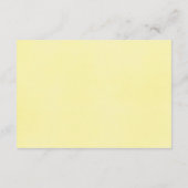 ヒマワリの結婚式の水彩画の披露宴 エンクロージャーカード (裏面)