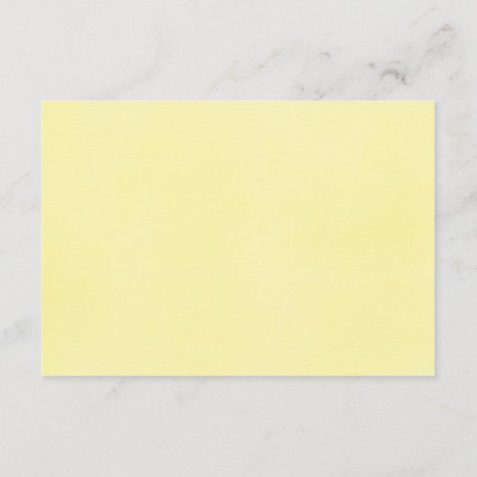 ヒマワリの結婚式の水彩画の披露宴 エンクロージャーカード (裏面)