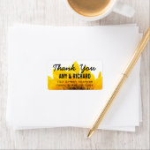 ヒマワリの結婚式は宛名ラベル感謝していしています ラベル (インサイチュ)