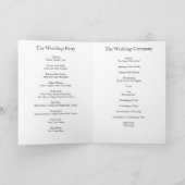 ヒマワリの結婚式プログラム プログラム (内部)