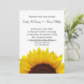 ヒマワリの結婚式招待状 招待状 (スタンド正面)